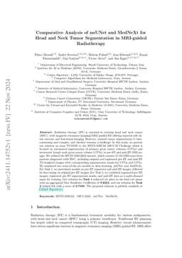Comparative Analysis of nnUNet and MedNeXt for Head and Neck Tumor
  Segmentation in MRI-guided Radiotherapy