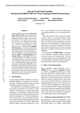 Beyond Visual Understanding: Introducing PARROT-360V for Vision Language
  Model Benchmarking