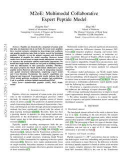 M2oE: Multimodal Collaborative Expert Peptide Model