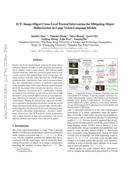 ICT: Image-Object Cross-Level Trusted Intervention for Mitigating Object
  Hallucination in Large Vision-Language Models