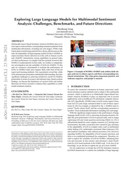 Exploring Large Language Models for Multimodal Sentiment Analysis:
  Challenges, Benchmarks, and Future Directions