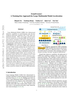 freePruner: A Training-free Approach for Large Multimodal Model
  Acceleration