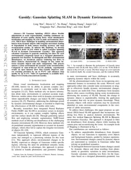 Gassidy: Gaussian Splatting SLAM in Dynamic Environments