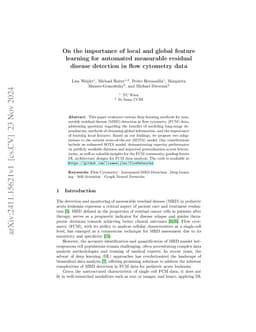 On the importance of local and global feature learning for automated
  measurable residual disease detection in flow cytometry data