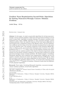 Gradient Norm Regularization Second-Order Algorithms for Solving
  Nonconvex-Strongly Concave Minimax Problems