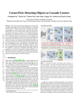 Corner2Net: Detecting Objects as Cascade Corners