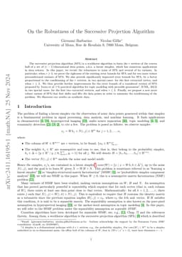 On the Robustness of the Successive Projection Algorithm