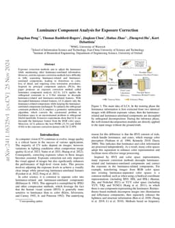 Luminance Component Analysis for Exposure Correction