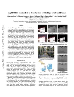 CapHDR2IR: Caption-Driven Transfer from Visible Light to Infrared Domain