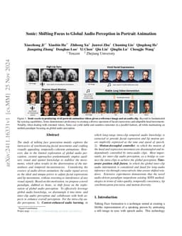 Sonic: Shifting Focus to Global Audio Perception in Portrait Animation