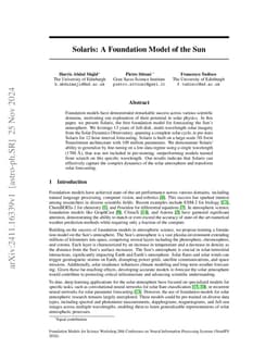 Solaris: A Foundation Model of the Sun