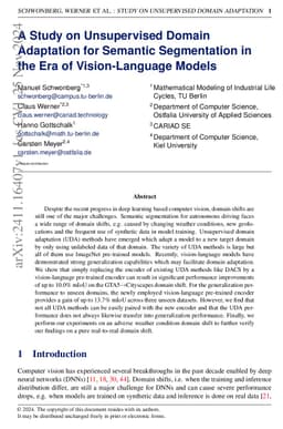 A Study on Unsupervised Domain Adaptation for Semantic Segmentation in
  the Era of Vision-Language Models