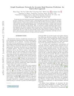 Graph Transformer Networks for Accurate Band Structure Prediction: An
  End-to-End Approach