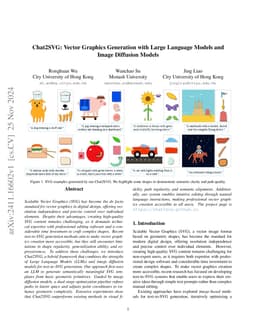 Chat2SVG: Vector Graphics Generation with Large Language Models and
  Image Diffusion Models