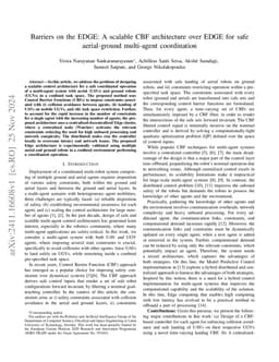 Barriers on the EDGE: A scalable CBF architecture over EDGE for safe
  aerial-ground multi-agent coordination