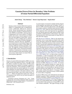 Gaussian Process Priors for Boundary Value Problems of Linear Partial
  Differential Equations
