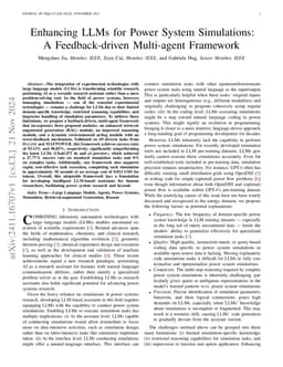 Enhancing LLMs for Power System Simulations: A Feedback-driven Multi-agent Framework