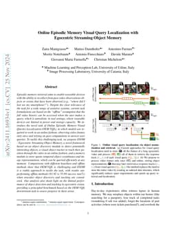 Online Episodic Memory Visual Query Localization with Egocentric
  Streaming Object Memory