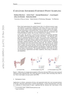 Curvature Informed Furthest Point Sampling