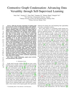 Contrastive Graph Condensation: Advancing Data Versatility through
  Self-Supervised Learning