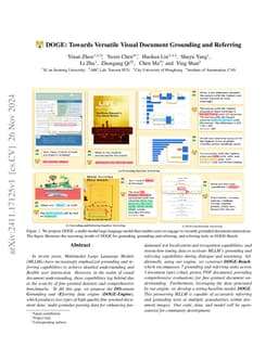 DOGE: Towards Versatile Visual Document Grounding and Referring