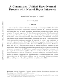A Generalized Unified Skew-Normal Process with Neural Bayes Inference