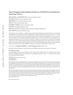 Natural Language Understanding and Inference with MLLM in Visual
  Question Answering: A Survey