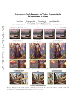 Omegance: A Single Parameter for Various Granularities in
  Diffusion-Based Synthesis