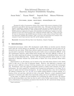 Rate-Informed Discovery via Bayesian Adaptive Multifidelity Sampling