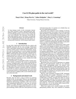 Can LLMs plan paths in the real world?