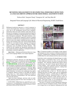 Revisiting Misalignment in Multispectral Pedestrian Detection: A
  Language-Driven Approach for Cross-modal Alignment Fusion