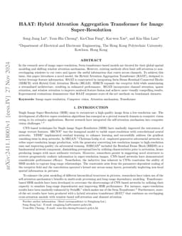 HAAT: Hybrid Attention Aggregation Transformer for Image
  Super-Resolution