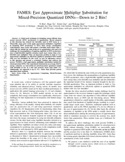 FAMES: Fast Approximate Multiplier Substitution for Mixed-Precision
  Quantized DNNs--Down to 2 Bits!