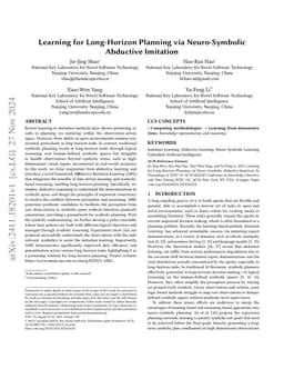 Learning for Long-Horizon Planning via Neuro-Symbolic Abductive
  Imitation
