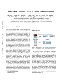 Critic-V: VLM Critics Help Catch VLM Errors in Multimodal Reasoning
