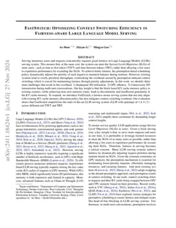 FastSwitch: Optimizing Context Switching Efficiency in Fairness-aware
  Large Language Model Serving