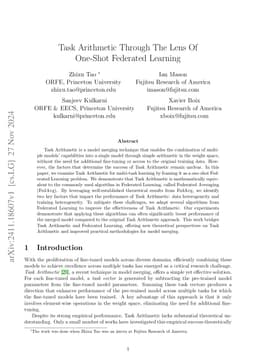 Task Arithmetic Through The Lens Of One-Shot Federated Learning