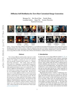 Diffusion Self-Distillation for Zero-Shot Customized Image Generation