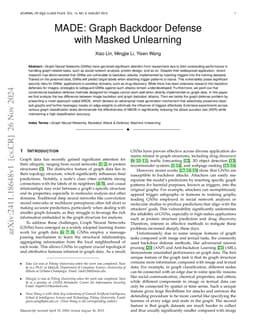 MADE: Graph Backdoor Defense with Masked Unlearning