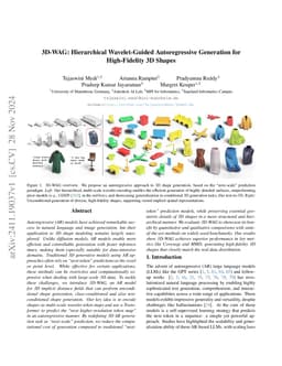 3D-WAG: Hierarchical Wavelet-Guided Autoregressive Generation for
  High-Fidelity 3D Shapes
