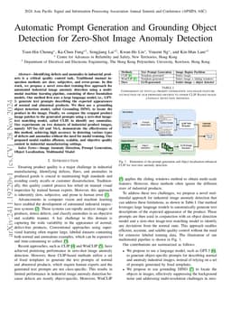 Automatic Prompt Generation and Grounding Object Detection for Zero-Shot
  Image Anomaly Detection