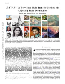 Z-STAR+: A Zero-shot Style Transfer Method via Adjusting Style
  Distribution