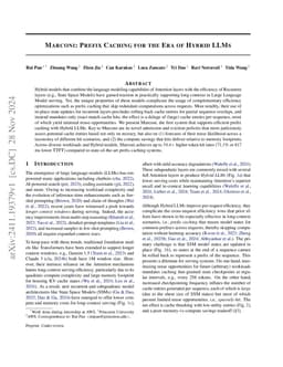 Marconi: Prefix Caching for the Era of Hybrid LLMs