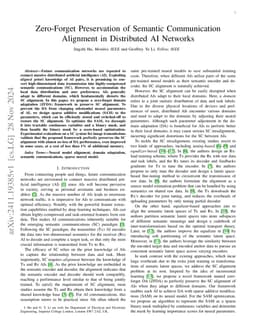 Zero-Forget Preservation of Semantic Communication Alignment in
  Distributed AI Networks