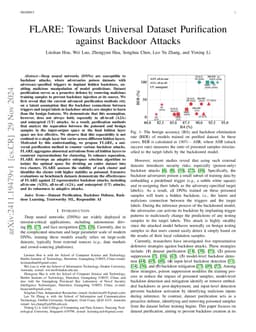 FLARE: Towards Universal Dataset Purification against Backdoor Attacks