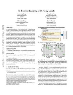 In-Context Learning with Noisy Labels