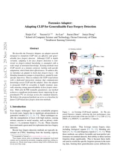Forensics Adapter: Adapting CLIP for Generalizable Face Forgery Detection