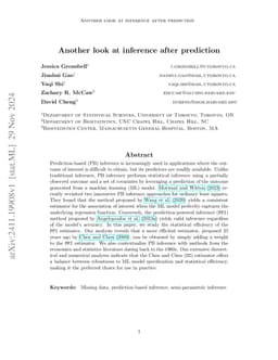 Another look at inference after prediction
