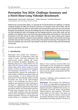 Perception Test 2024: Challenge Summary and a Novel Hour-Long VideoQA
  Benchmark