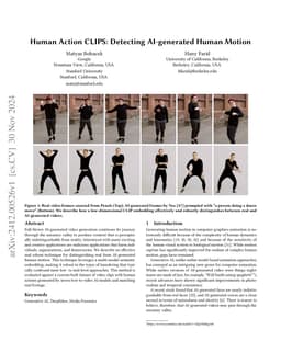 Human Action CLIPS: Detecting AI-generated Human Motion